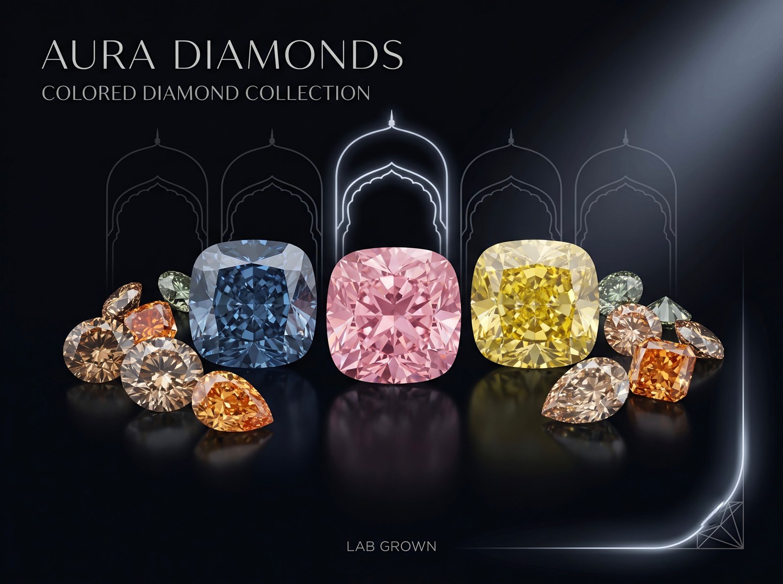 Vivid Colored Lab-Grown Diamonds